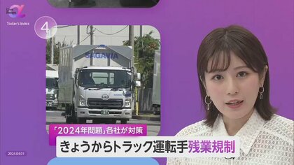 トラック運転手“残業960時間以下”規制始まる　「2024年問題」カギは運送業界の生産性アップ