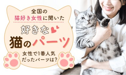 全国の猫好き女性に聞いた「好きな猫のパーツ」女性で1番人気だったパーツは?