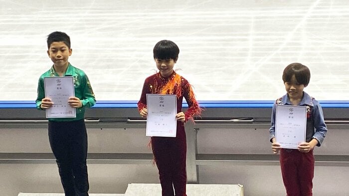 ノービスB男子表彰台(東京選手権)