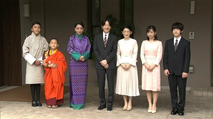 ブータンの王女と2人の王子は、3日、秋篠宮邸を訪問した