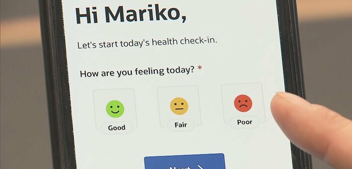 CDC=米疫病対策センターから送られてきた体調確認メール(日曜報道THE PRIMEより)