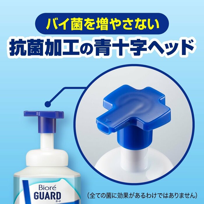 こだわりの1つ、クロス形状のポンプヘッド