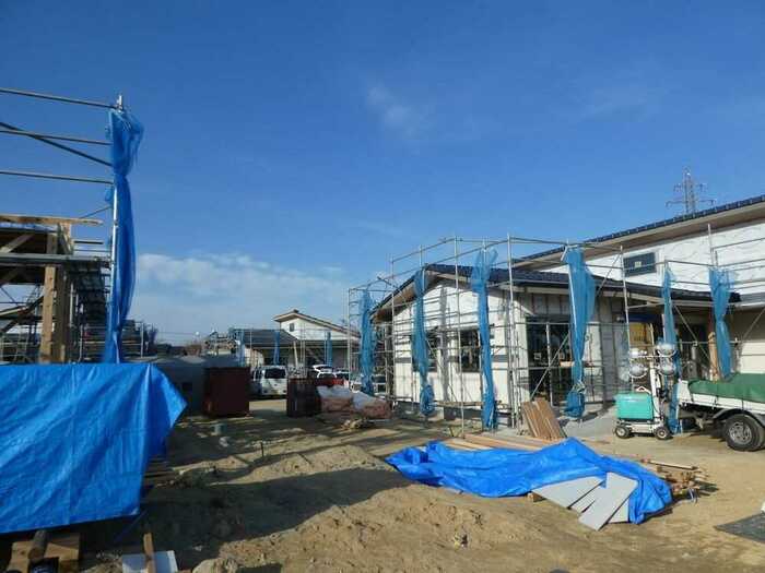 新築の建設ラッシュ