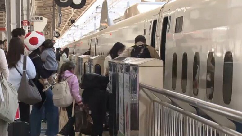 【交通情報】GWのUターンラッシュ本格化　新幹線上りピーク「のぞみ」ほぼ満席、羽田空港3.7万人帰国へ｜FNNプライムオンライン