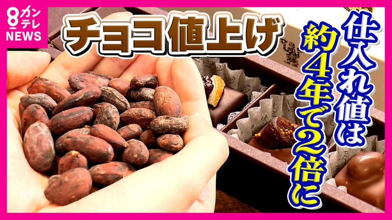 バレンタインに危機「カカオショック」価格2倍に高騰でチョコレート値上げも　異常気象原因で収穫量が低下　救世主に？国産カカオや「代替チョコ」｜FNNプライムオンライン