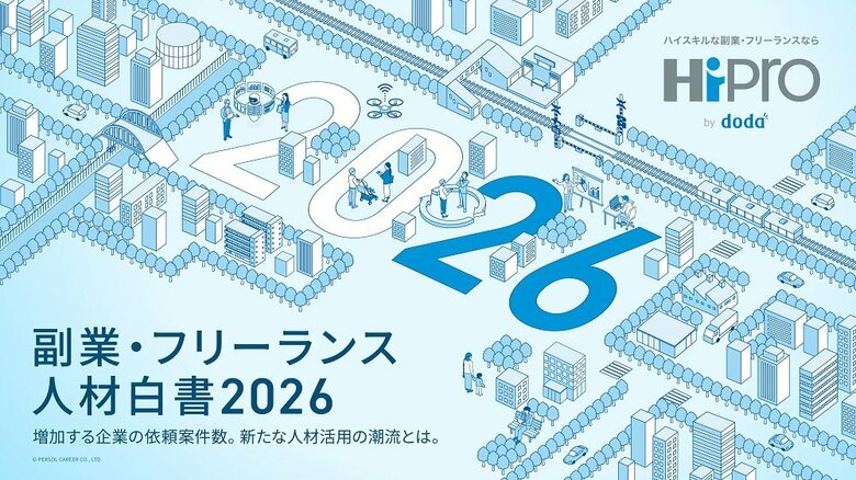 「副業・フリーランス人材白書2026」を発表　副業・フリーランス人材活用、企業は「検討」から「活用」フェーズへ