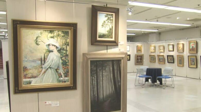 福井ゆかりの作家らの作品330点を展示販売　西武福井店でチャリティ絵画展　売り上げの一部をFNSチャリティに寄付｜FNNプライムオンライン