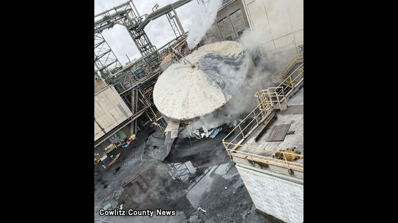 【速報】日本製紙子会社の工場でタンク崩壊、十数人死傷　アメリカ西部ワシントン州｜FNNプライムオンライン