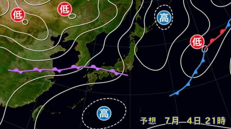 梅雨前線が再び北上　愛媛も大気の状態不安定に　大雨で地盤緩んだ場所は土砂災害に十分注意【愛媛】｜FNNプライムオンライン