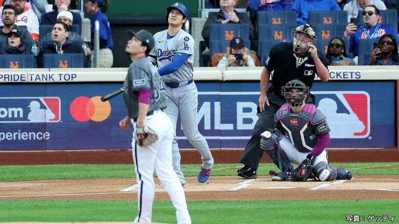 【速報】大谷翔平がメッツ千賀滉大から5試合ぶり18号先頭打者ホームラン！右中間スタンド上段に飛び込む特大の一発｜FNNプライムオンライン