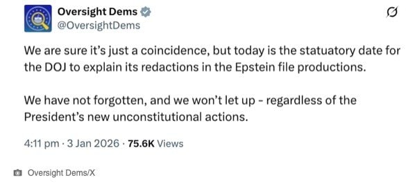 下院監視委員会民主党のXより