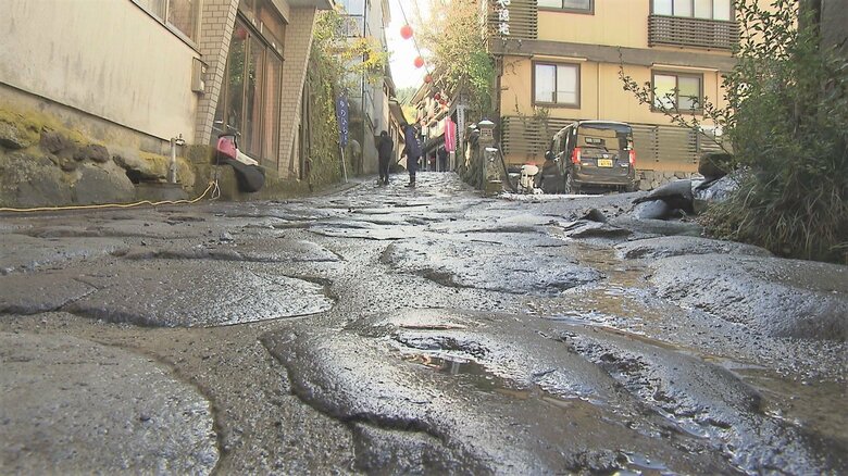 湯平温泉の石畳