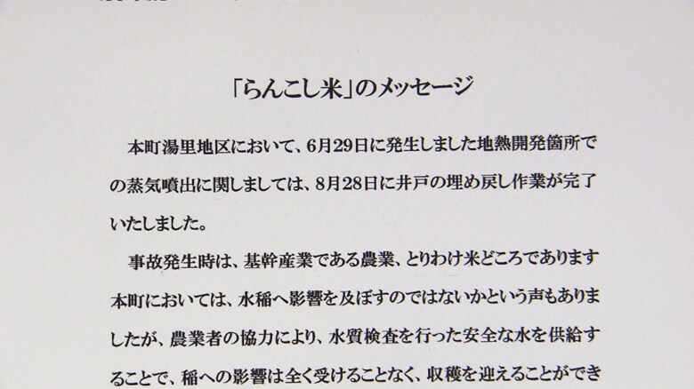 蘭越町のホームページ