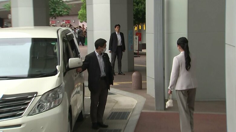 金沢駅に到着された愛子さま(5月18日)