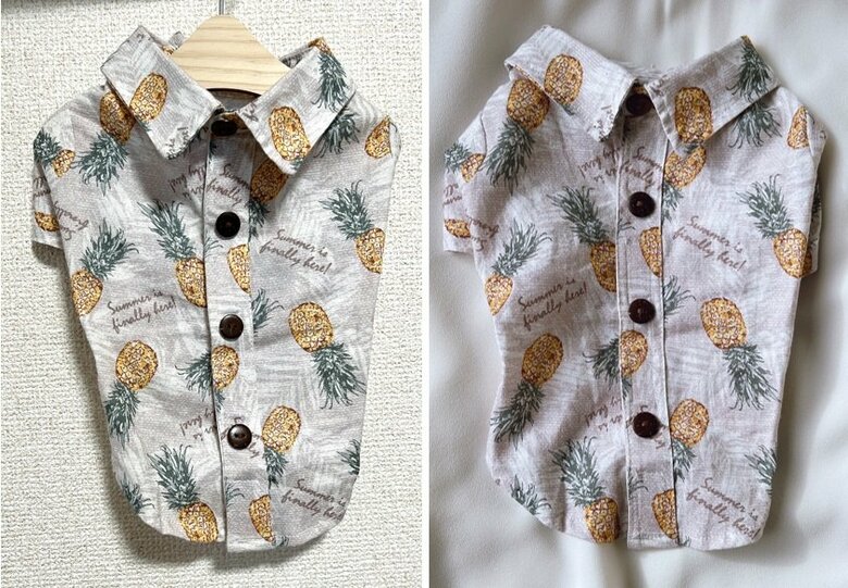 出品写真のOK例。白の背景と自然光での撮影がお勧め