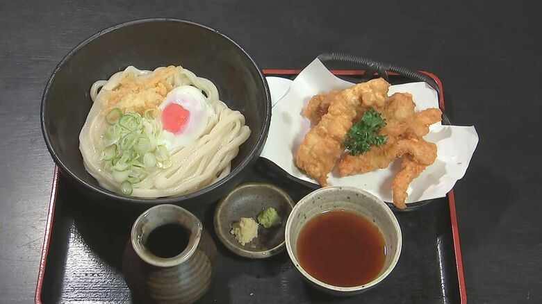 藤井7冠が昼食に選んだ「うどんととり天のセット」