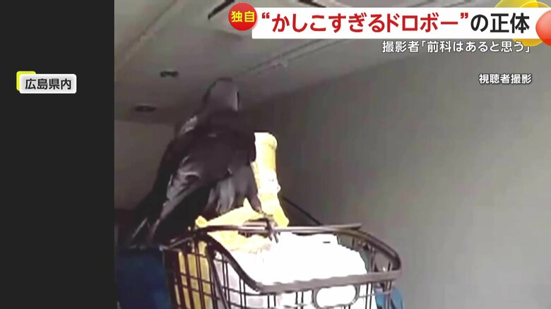 黄色い袋へ顔を突っ込む大きなカラス