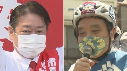 告示日の2人を追う…名古屋市長選 横井氏「2万円の商品券を」河村氏「減税100億円続けている」