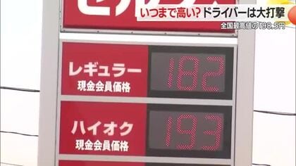県内ガソリン価格200円台に迫る…消費者は？　
