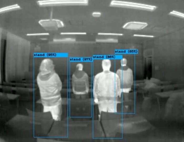実証実験で検出した画像(提供:大阪教育大学・仲矢史雄教授)