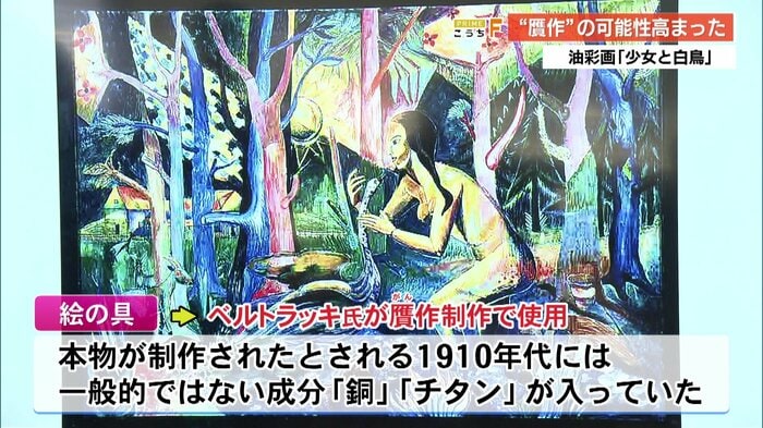 作品には、本物には使われる可能性の低い「銅」「チタン」が含まれていた