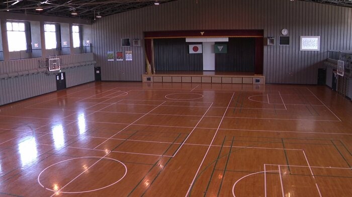 宮川さんがバスケと出合った思い出の大潟村村民体育館