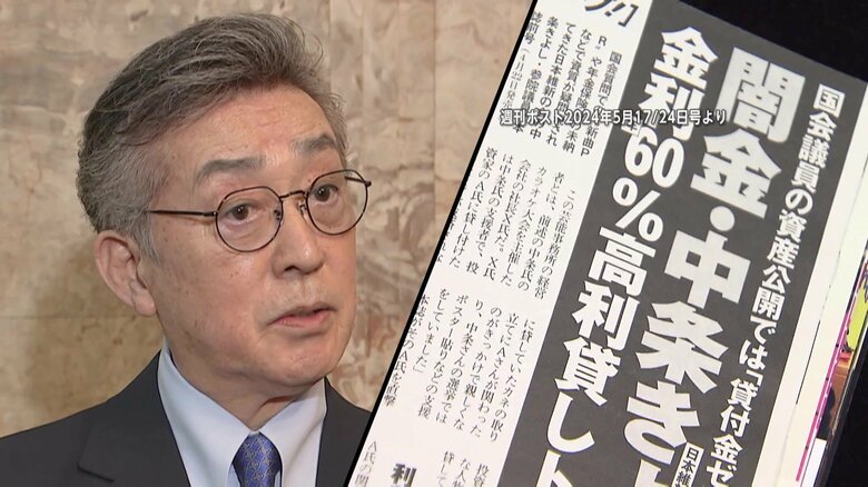 「契約書に金利60％記載」“疑惑否定”中条きよし議員に新たな記事で応酬…維新・馬場代表「現時点で処分考えてない」｜FNNプライムオンライン