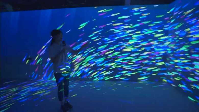 まるで魚気分！？海外で話題の最新デジタルアート「深海展」日本上陸！｜FNNプライムオンライン
