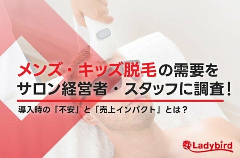 72%が売上増を実感！メンズ・キッズ脱毛の需要と導入時の課題に関する実態調査