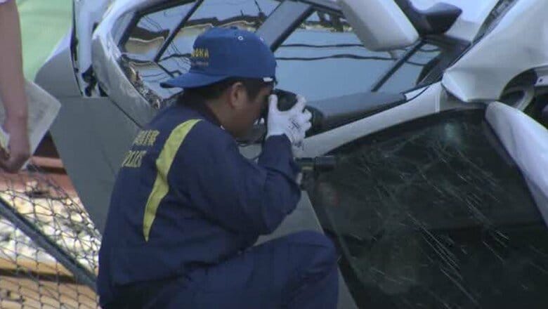 80～90代男性が運転の車　歩行中の女性はねる　女性は死亡　車はフェンス破って線路に進入し横転　西鉄貝塚線は一時全線で運転見合わせ　福岡｜FNNプライムオンライン