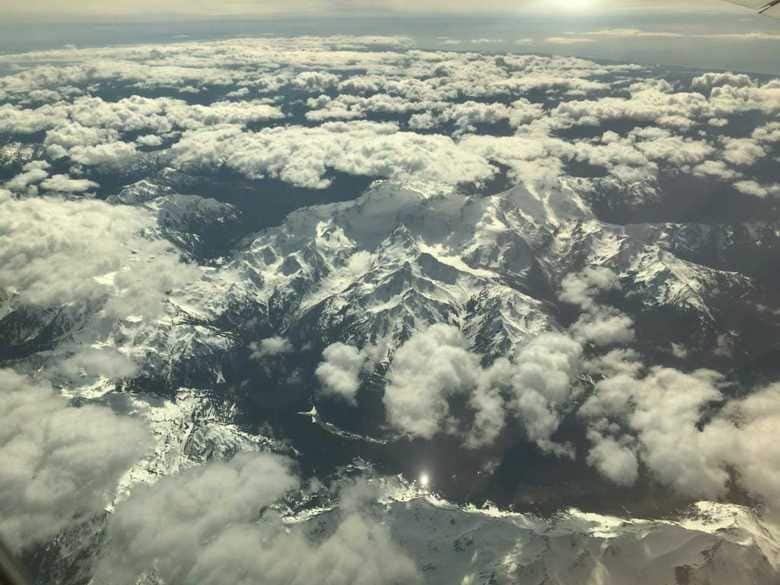 飛行機からの景色