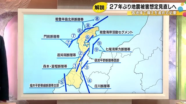 県内で予想される断層帯