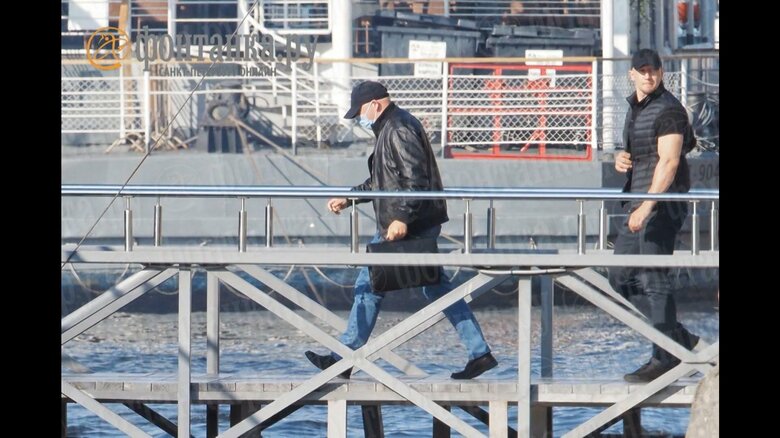 地元メディアが29日に公開したプリゴジン氏とみられる人物の姿