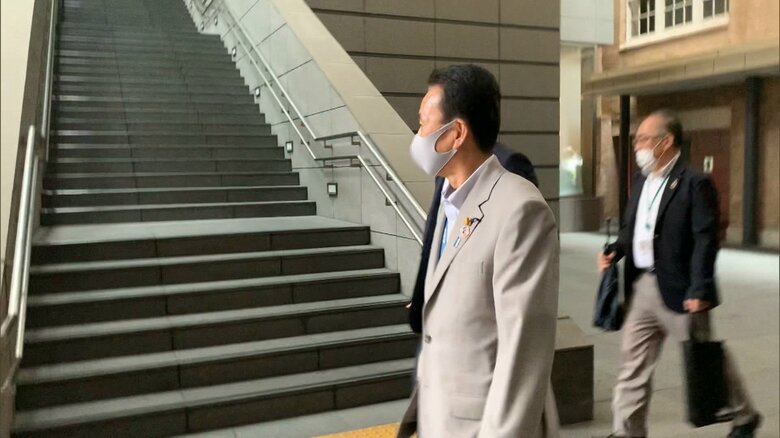 文科省へ直談判に向かう当時の浜松市長（2020年9月）