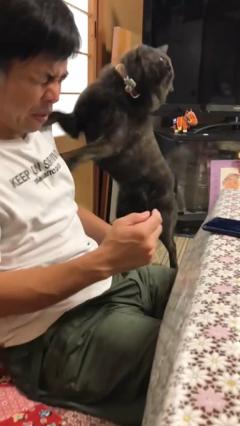 さだきちさんを衝撃が襲う