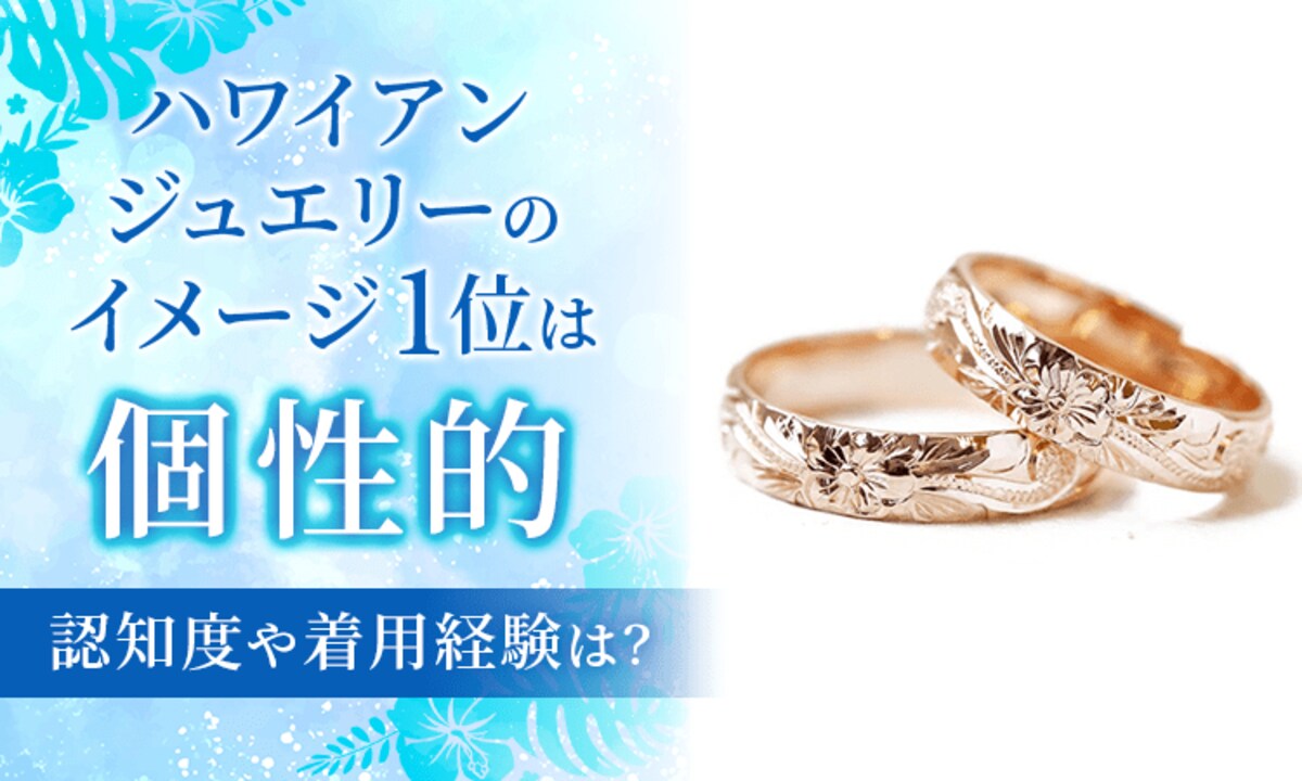 ハワイアンジュエリーのイメージ1位は「個性的」。認知度や着用経験は？