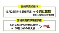 県緊急事態宣言受け中高生スポーツへの影響 宮崎県