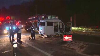 タンクローリー車とライトバンが正面衝突　22歳男性が死亡　福島・会津坂下町の国道49号線