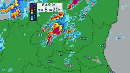 【速報】群馬県に記録的短時間大雨情報と土砂災害警戒情報