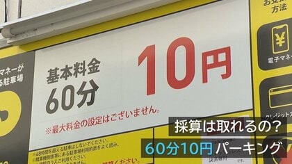 市街地に自称“日本一基本料金が安い”駐車場！その料金は“60分