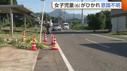 「ブレーキ踏めなかったと…」脇見で逆走か…新潟・五泉市で自転車に乗っていた小1女児が車にはねられ意識不明の重体　警察は運転手の61歳女を現行犯逮捕