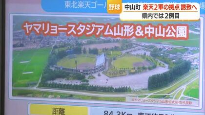 「楽天2軍誘致」へ中山町が名乗り　ヤマリョースタジアム山形・中山公園を提案予定　山形