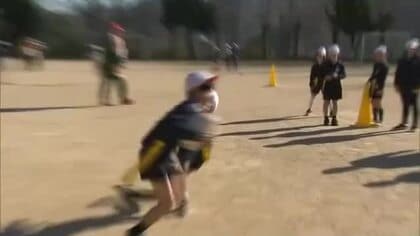 ラグビーの楽しさ知って…美作市の小学校でラグビースクールによる出前授業【岡山】