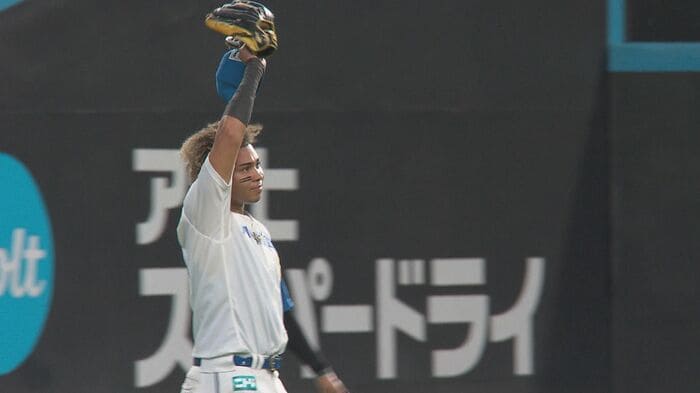 2回、タイムリーを放った水谷瞬選手