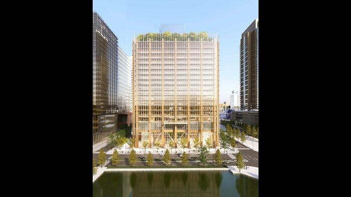 国産木材使用、高さ100mの「木のビル」イメージ / Renzo Piano Building Workshop