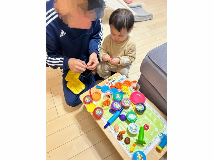 現在のういはちゃんとパパ(提供:ういちゃんままさん)