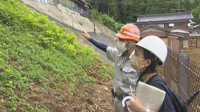 階段のない急斜面