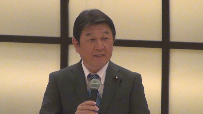 自民党・茂木幹事長(4日午後 山梨・甲府市)