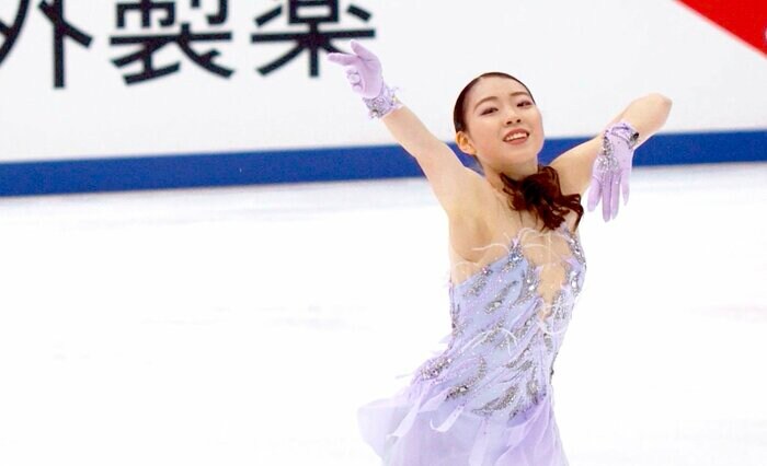 2020年に全日本選手権で優勝した紀平梨花