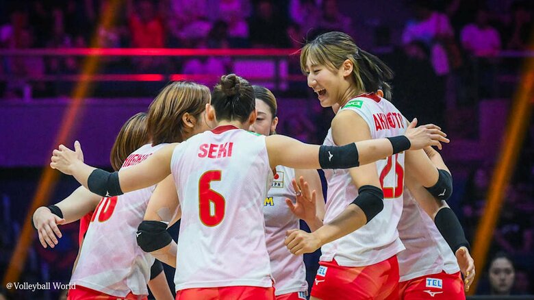 和田由紀子が涙「まだまだ強いチームになりきれてない」　バレー女子日本代表、タイに敗れ五輪出場権獲得ならず　バレーボールアジア選手権｜FNNプライムオンライン